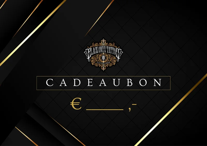 Cadeaubonnen Black Onyx Tattoo